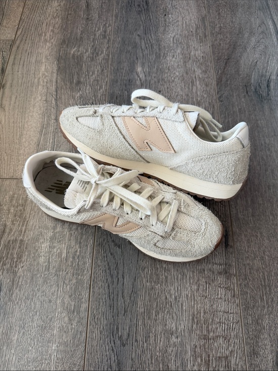 New Balance Shoes - New Balance Women's Cream and Beige Retro Runner Sneakers